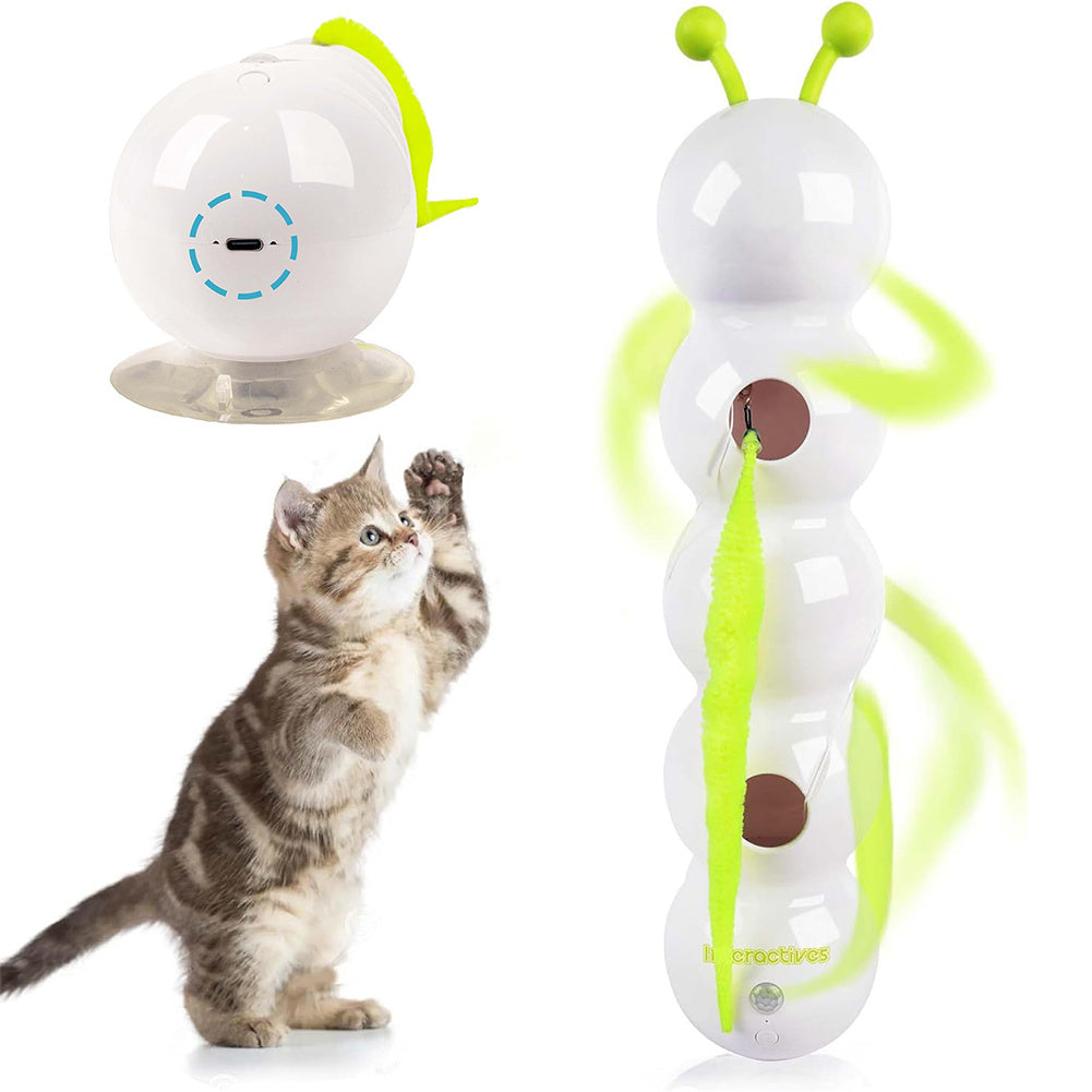 Interactive Teasing Cat Toy – Automatic Pet Toy with Tail Motion, Motion‑Activated, Rechargeable & Smart for Kittens
