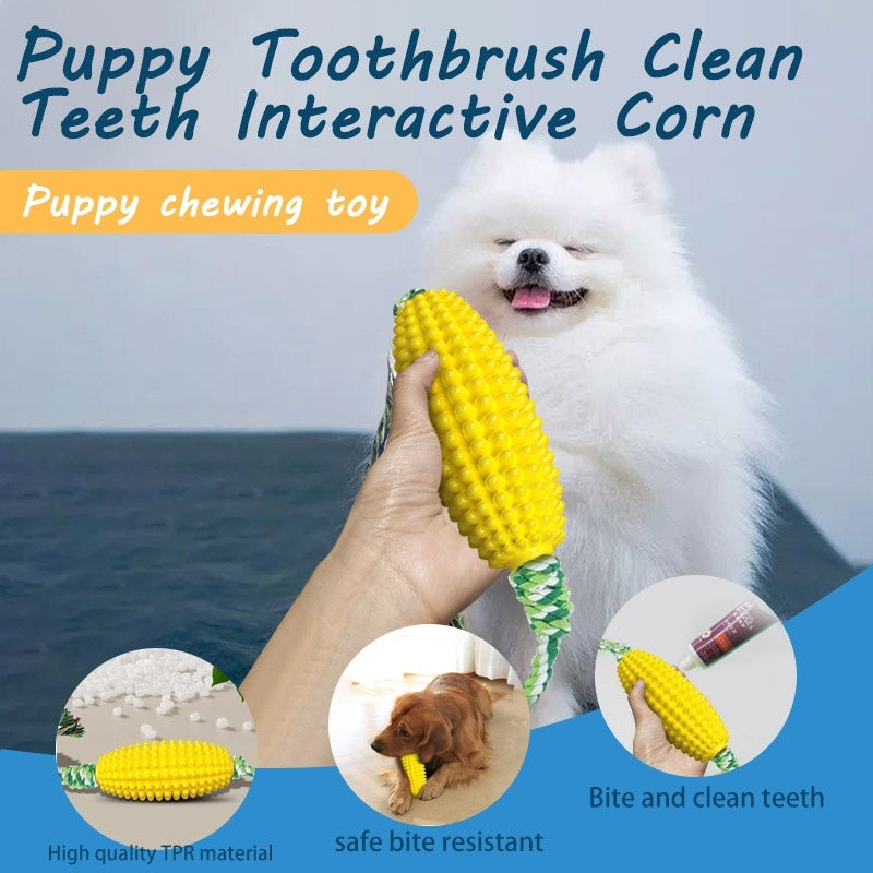 Dog/Puppy Clean Teeth Interactive Corn Chew Toy