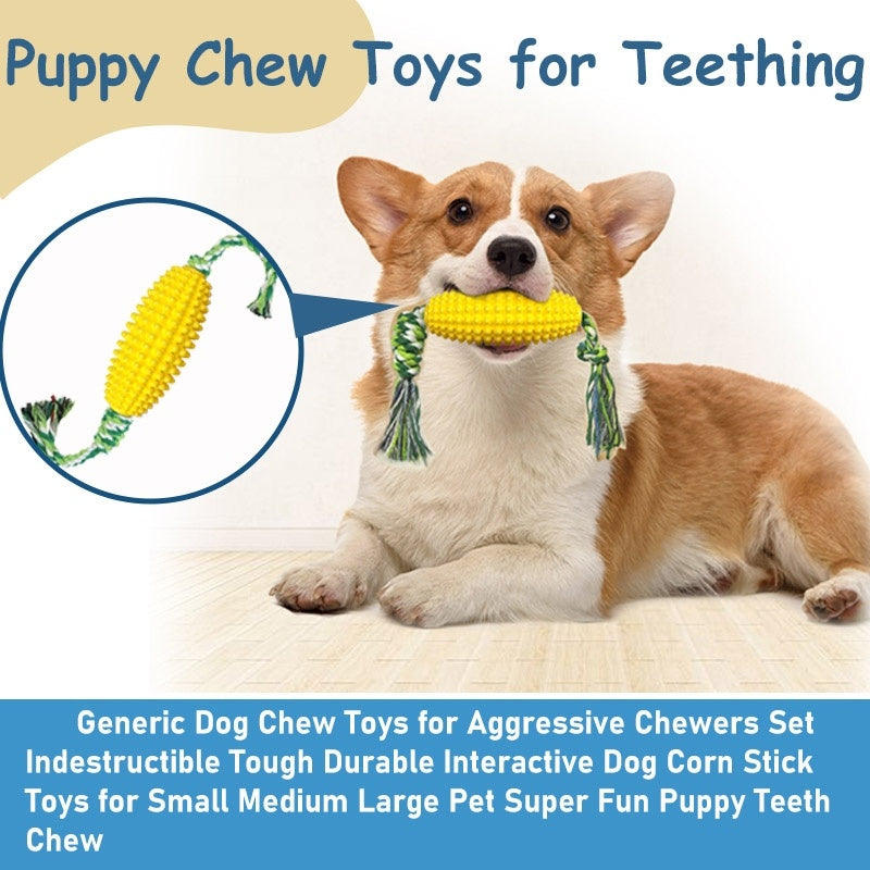 Dog/Puppy Clean Teeth Interactive Corn Chew Toy