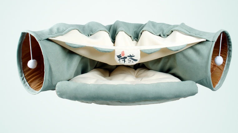 Pet Cats/Kittens Tunnel Interactive Play Toy Mobile Collapsible Bed Tunnels Indoor