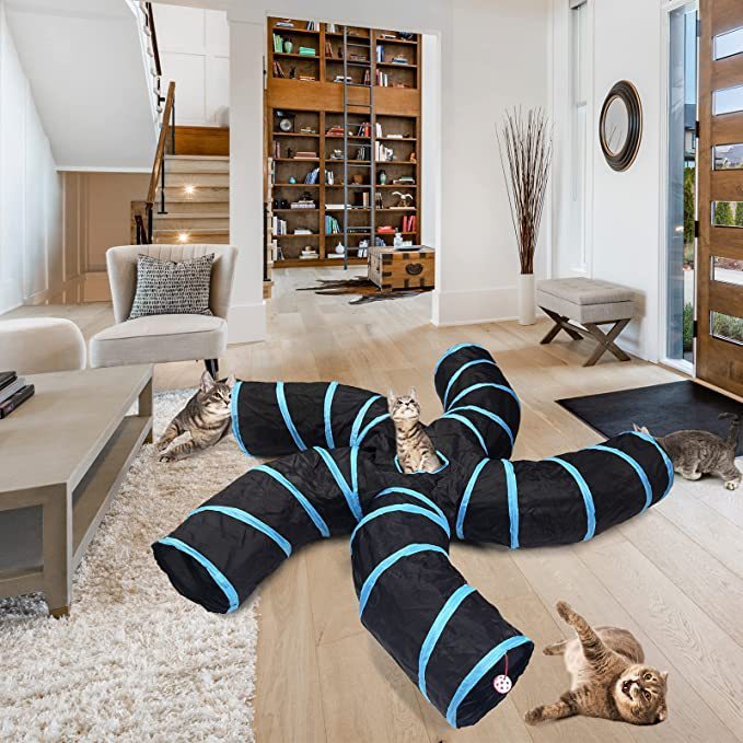 “Whisker-Worthy Tunnel Toy – Perfect for Play & Rest”