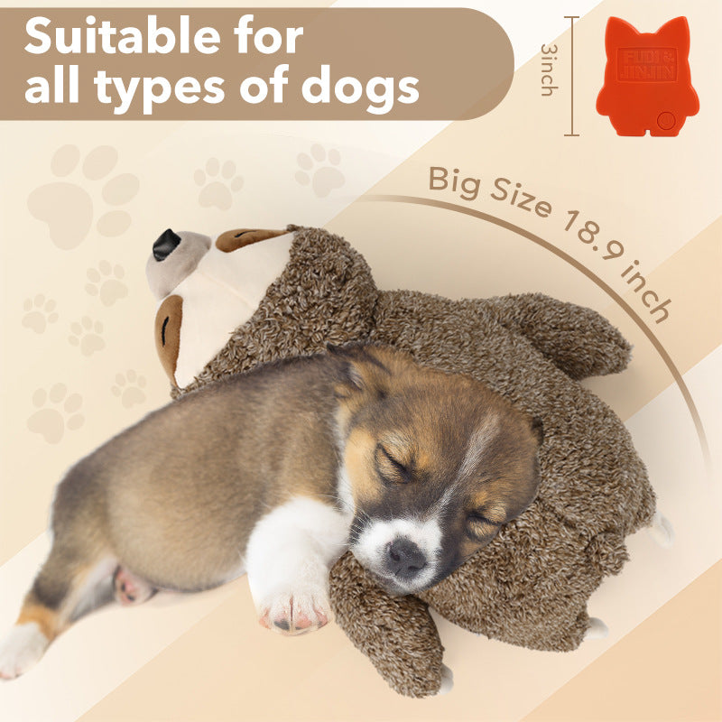 Pet Soothing Plush Toy Training Interactive Toy With Heartbeat Device To Calm Anxious Dogs