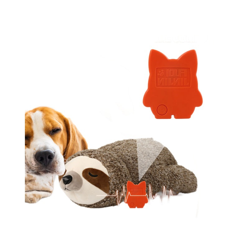 Pet Soothing Plush Toy Training Interactive Toy With Heartbeat Device To Calm Anxious Dogs