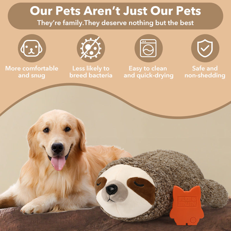 Pet Soothing Plush Toy Training Interactive Toy With Heartbeat Device To Calm Anxious Dogs