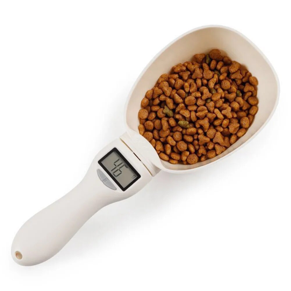 Digital Pet Food Scale LCD Electronic Precision Weighing Tool Dog Cat Feeding Food Measuring Spoon