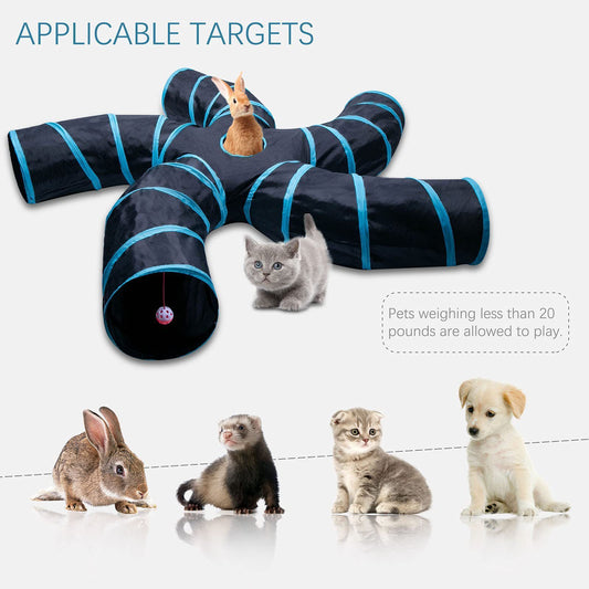 “Whisker-Worthy Tunnel Toy – Perfect for Play & Rest”
