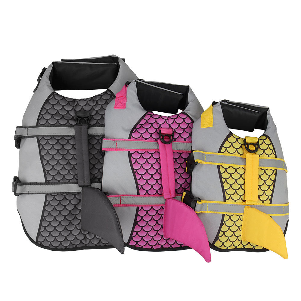 Swim Pet Dog Life Jacket Life Vest Collar Harness Pets Swimming Summer